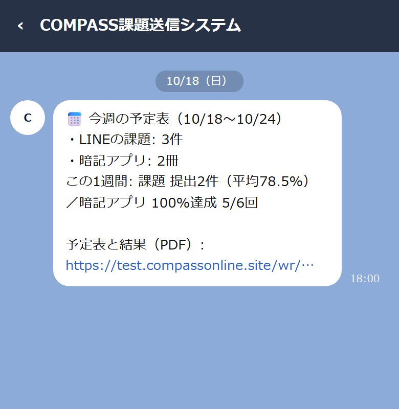 LINEで届く